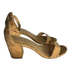 Report Cork Chunky Heel Sandals